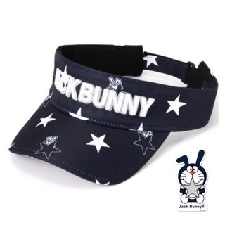 JACK BUNNY!! - ジャックバニー　ドラえもん　コラボ　パーリーゲイツ　バイザー　新品　ネイビー