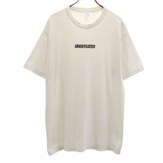 アンディフィーテッド(UNDEFEATED)のアンディフィーテッド USA製 プリント 半袖 Tシャツ L ホワイト UNDEFEATED メンズ 古着 【240406】 メール便可(Tシャツ/カットソー(半袖/袖なし))