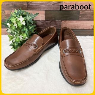 パラブーツ(Paraboot)のparaboot レザー シューズ ローファー 茶 サイズ8 26.5cm相当(ドレス/ビジネス)