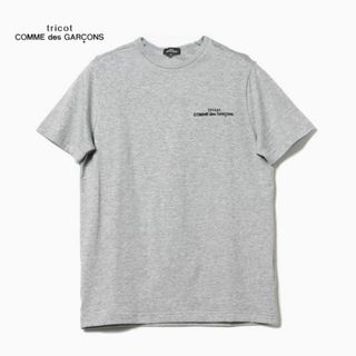 tricot CDG✨トリコ・コムデギャルソン ロゴ 半袖 Tシャツ グレー