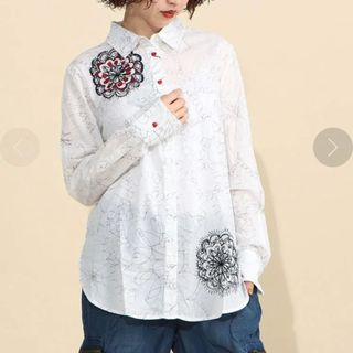 デシグアル(DESIGUAL)のDesigual　刺繍　長袖シャツ　XXL(シャツ/ブラウス(長袖/七分))