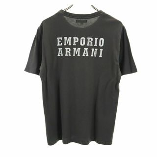 エンポリオアルマーニ(Emporio Armani)のエンポリオアルマーニ 日本製 バックプリント 半袖 Tシャツ L グレー系 EMPORIO ARMANI メンズ 古着 【240406】 メール便可(Tシャツ/カットソー(半袖/袖なし))