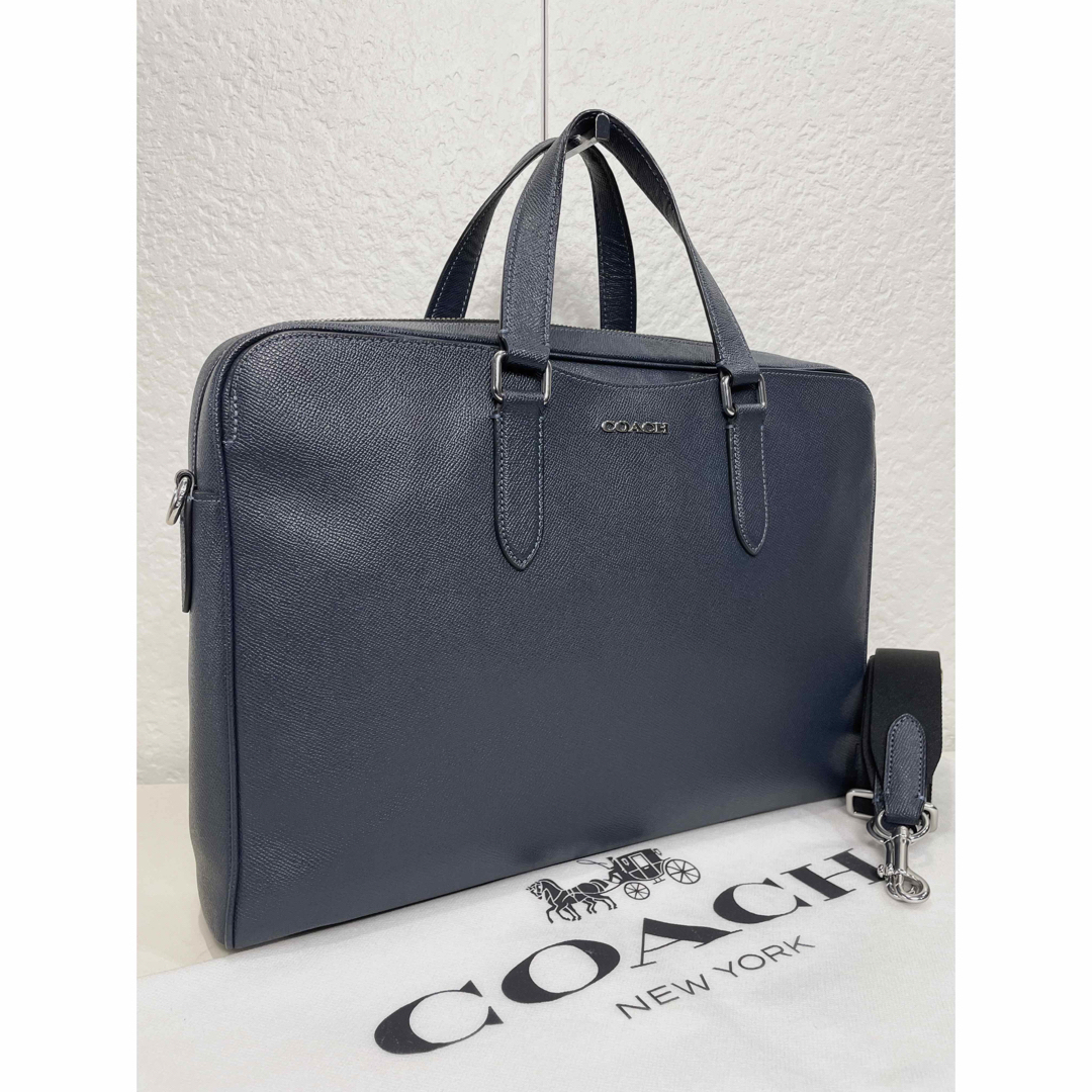 COACH(コーチ)の【良品】定価12万　コーチ メンテ済み　ビジネス　レザー　バッグ　本革　268 メンズのバッグ(ビジネスバッグ)の商品写真