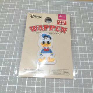 【新品】ワッペン　ドナルド　ディズニー　ダイソー　アイロン(各種パーツ)