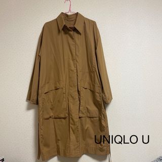 UNIQLO - ユニクロu コットンロングコート　カーキ　春コート　スプリングコート　就活