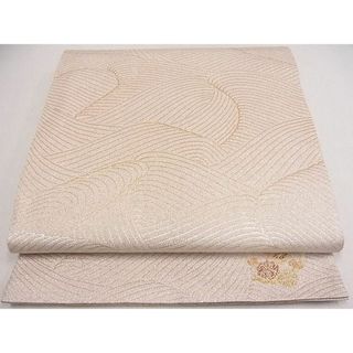 平和屋2■六通柄袋帯　北山綴　立波文　金銀糸　ワンポイント　逸品　ya1155(帯)