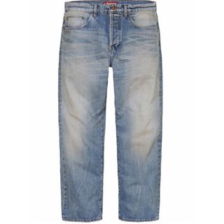 シュプリーム(Supreme)のDistressed Loose Fit Selvedge Jean 34インチ(デニム/ジーンズ)