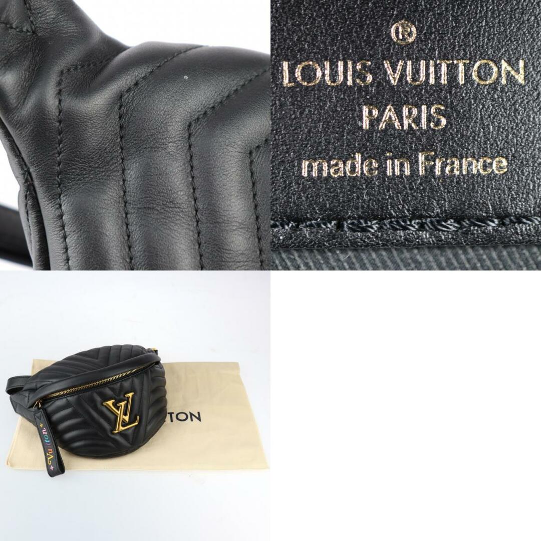 LOUIS VUITTON(ルイヴィトン)のLOUIS VUITTON ルイ ヴィトン  ニューウェーブ バムバッグ ウエストバッグ M53750   スムースカーフレザー ブラック ゴールド金具  ボディバッグ キルティング ビトン 【本物保証】 レディースのバッグ(ボディバッグ/ウエストポーチ)の商品写真