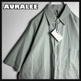 オーラリー(AURALEE)の【新品未使用タグ付】AURALEE　半袖BDシャツ　サイズ5　A20SS02TN(シャツ)