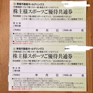 東急不動産ホールディングス 株主優待 スポーツ優待共通券(フィットネスクラブ)