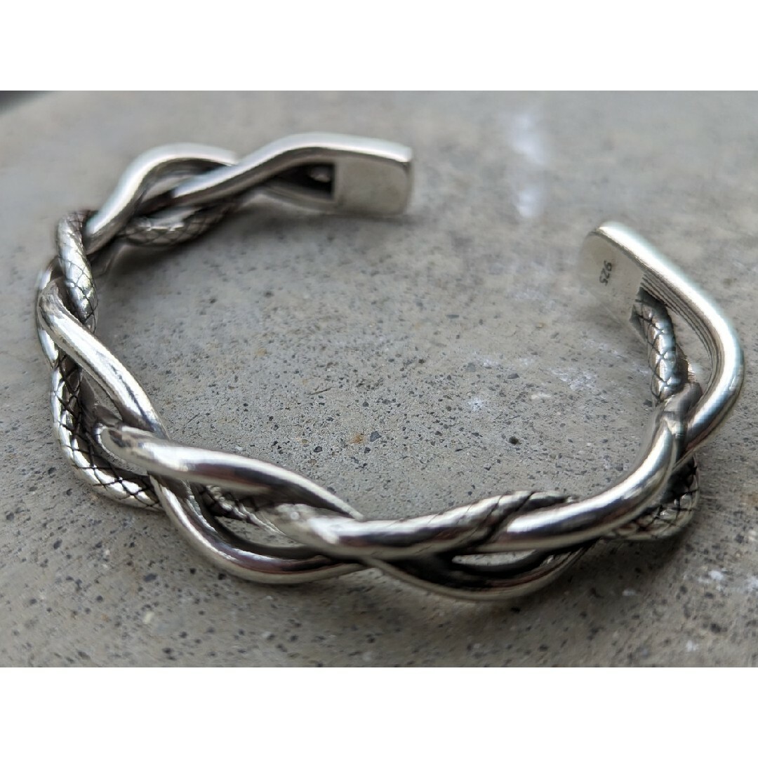 925 STERLING SILVER BANGLE/シルバーバングル メンズのアクセサリー(バングル/リストバンド)の商品写真