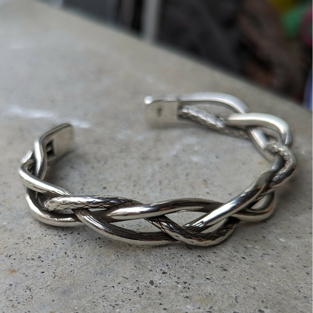 925 STERLING SILVER BANGLE/シルバーバングル メンズのアクセサリー(バングル/リストバンド)の商品写真