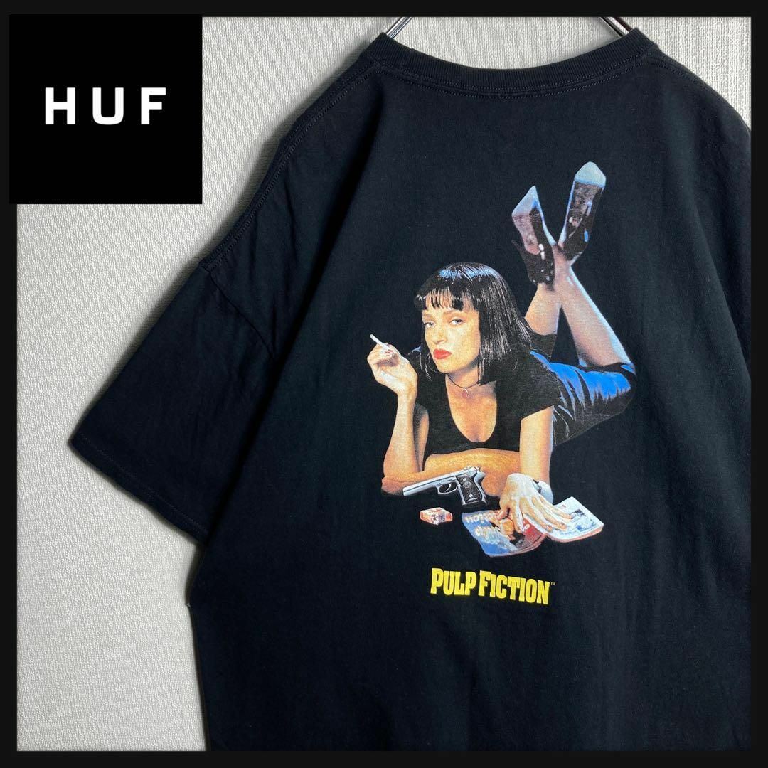 HUF(ハフ)の【美品】ハフ　パルプフィクション　Tシャツ　希少2XLサイズ　人気デザイン メンズのトップス(Tシャツ/カットソー(半袖/袖なし))の商品写真