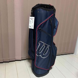 ウィルソン(wilson)のWGB5307-NV/RD ウイルソン キャディバッグ ネイビー/レッド・9.5(バッグ)