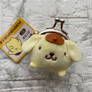 ポムポムプリン(ポムポムプリン)の【新品 未使用】サンリオ 寝そべりおてがま ポムポムプリン がま口 小銭入れ(キャラクターグッズ)