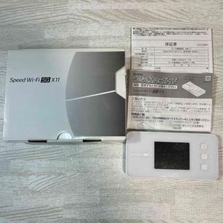 エーユー(au)のNEC エヌイーシー Speed Wi-Fi 5G X11 NAR01SWU ス(その他)