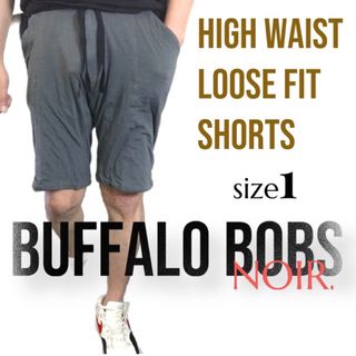 バッファローボブス(BUFFALO BOBS)のBUFFALOBOBS NOIR.ハイウエスト ルーズフィット ショートパンツ(ショートパンツ)