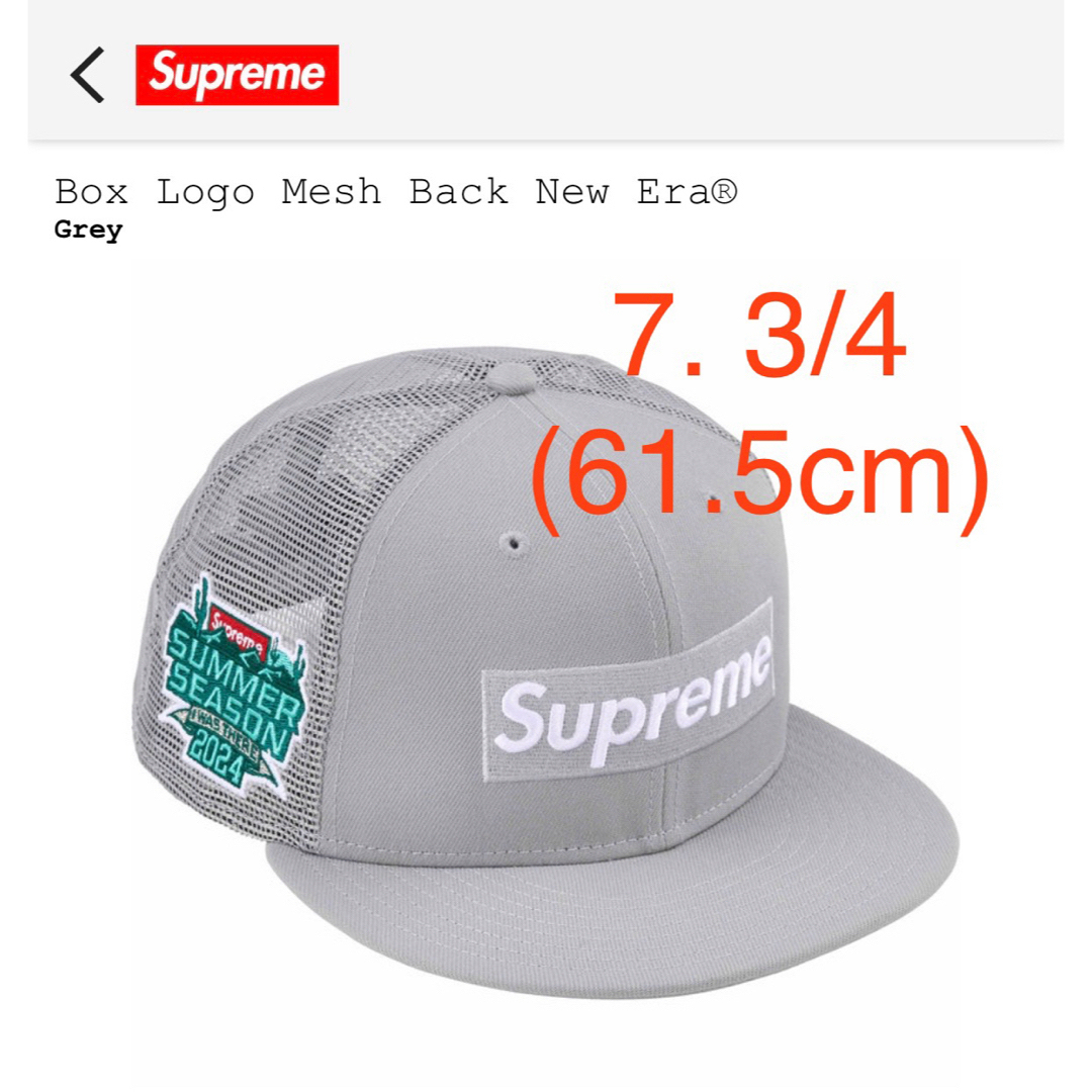 Supreme(シュプリーム)の【新品】Supreme Box Logo Mesh Back New Era  メンズの帽子(キャップ)の商品写真