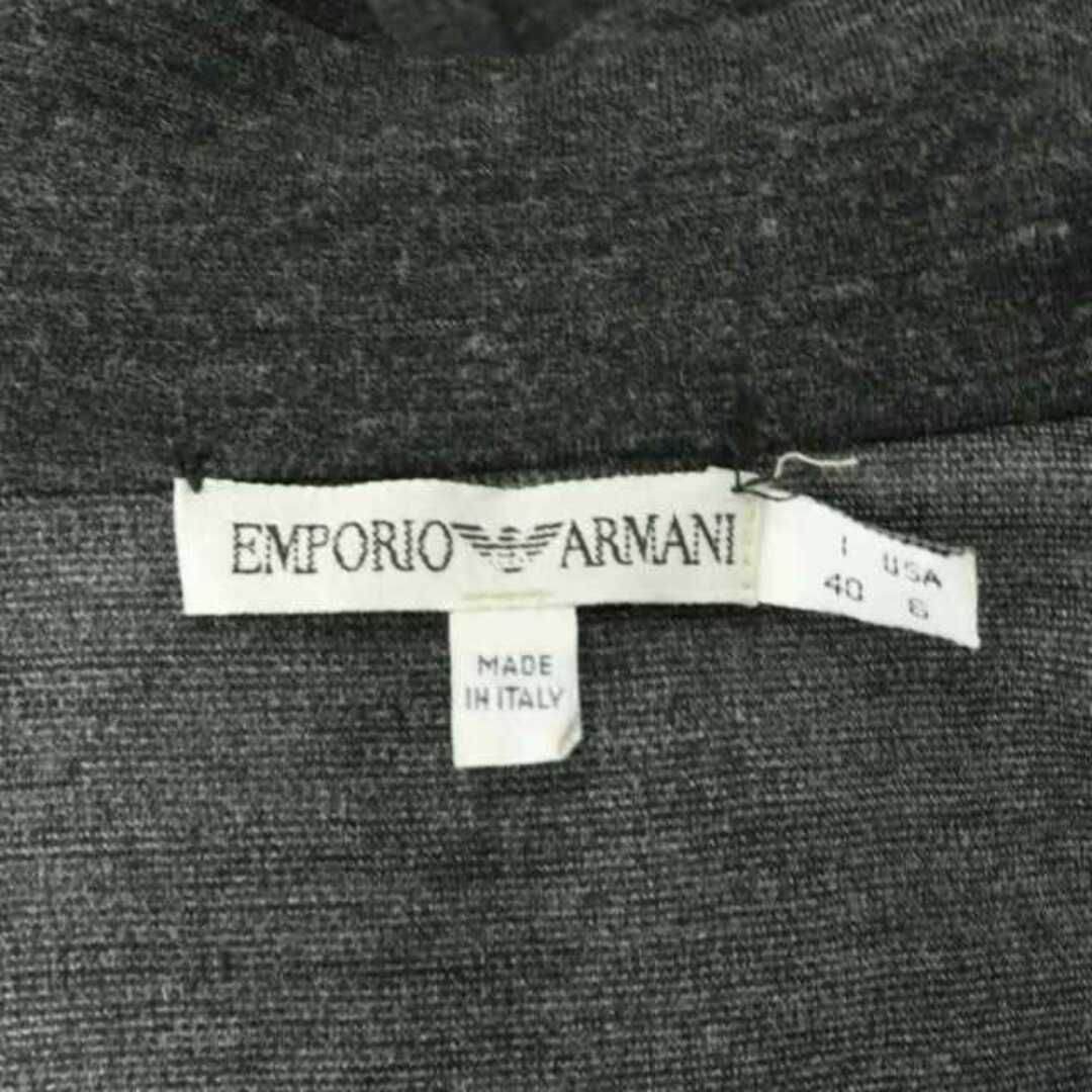 Emporio Armani(エンポリオアルマーニ)のエンポリオアルマーニ チェスターコート ロング ウール混 I40 ダークグレー レディースのジャケット/アウター(その他)の商品写真