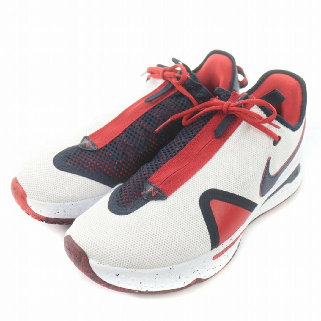 NIKE(ナイキ)のNIKE PG 4 スニーカー 32cm 白 紺 赤 CD5079-101 メンズの靴/シューズ(スニーカー)の商品写真