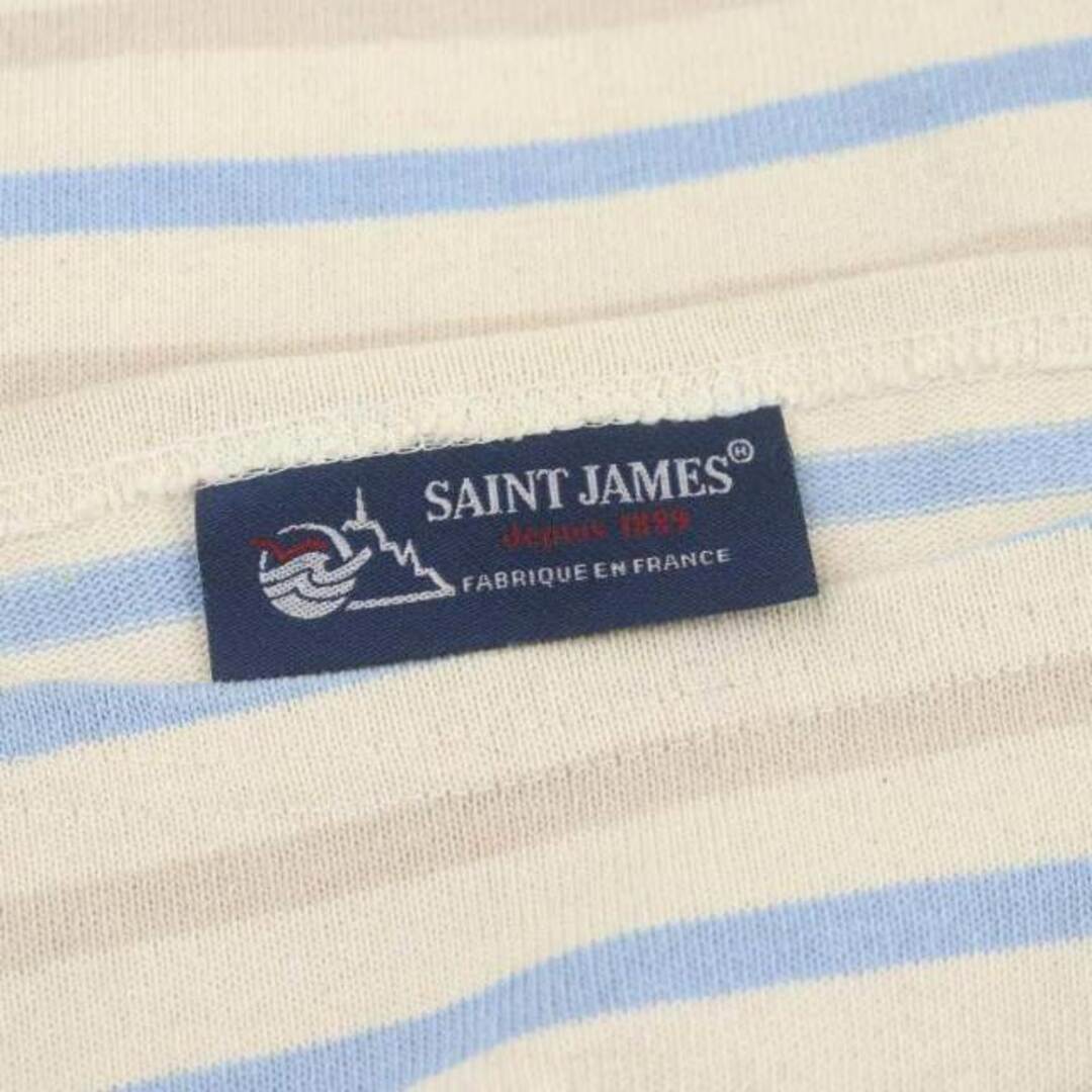 SAINT JAMES(セントジェームス)のセントジェームス バスクシャツ カットソー ボーダー柄 XXS アイボリー レディースのトップス(カットソー(長袖/七分))の商品写真