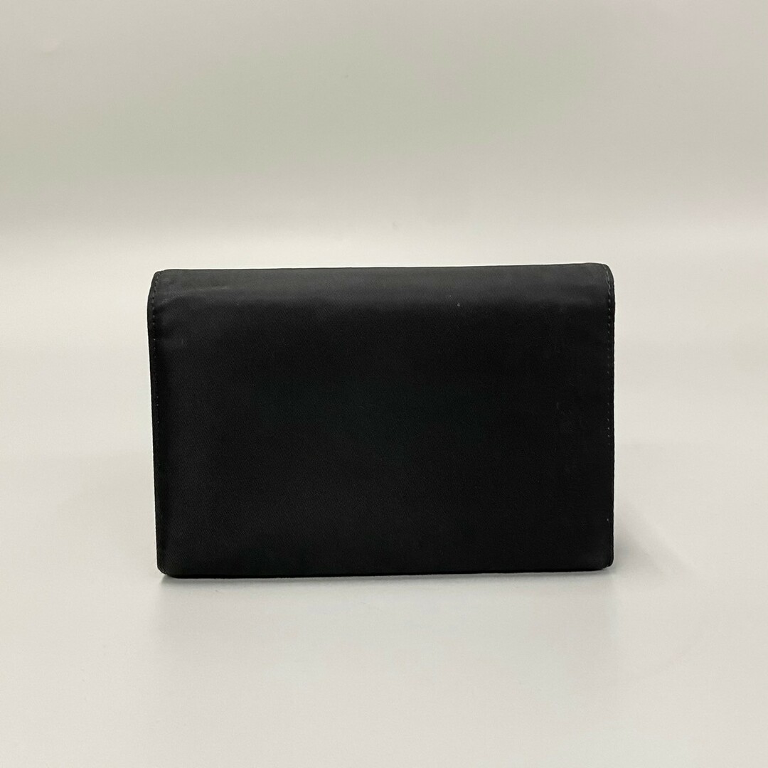 PRADA　プラダ　二つ折り財布　サフィアーノレザー　革　ブラック　黒　箱付きブラック黒