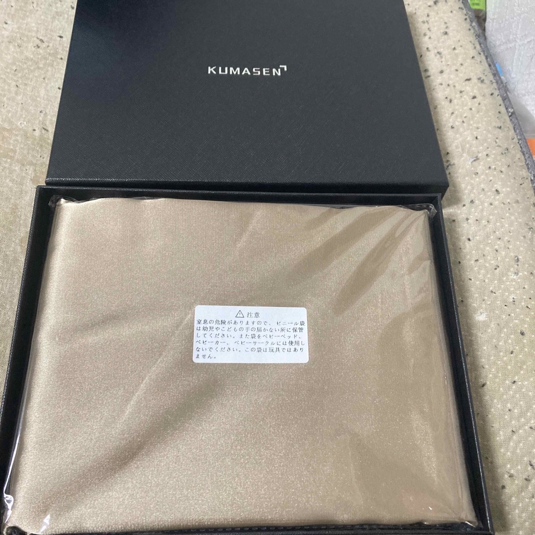 KUMASEN シルク 枕カバー 43x63cm ピローケース  2枚 キッズ/ベビー/マタニティの寝具/家具(枕)の商品写真