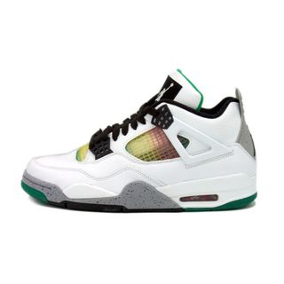 ナイキ(NIKE)のナイキ NIKE ■ 【 AIR JORDAN 4 RETRO Lucid Green AQ9129 100 】 ジョーダン4 ラスタ　スニーカー　f21487(スニーカー)