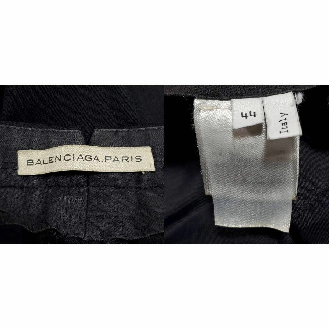 Balenciaga(バレンシアガ)の極美品 S バレンシアガ パリス  スーツ セットアップ ジャケット 44 黒 メンズのスーツ(セットアップ)の商品写真