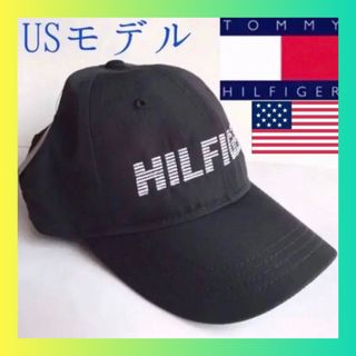 トミーヒルフィガー(TOMMY HILFIGER)のレア 新品 トミーヒルフィガー キャップ 黒 USA 帽子 ゴルフ(キャップ)