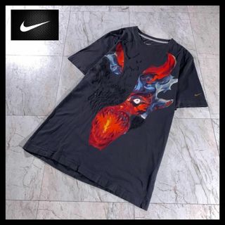 ナイキ(NIKE)の古着 NIKE マンチェスターユナイテッド プリント Tシャツ グレー S(Tシャツ/カットソー(半袖/袖なし))