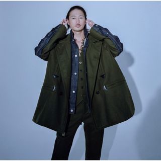 sacai - sacai 20AW メルトン デニム コート ジャケット ブルゾン MA-1