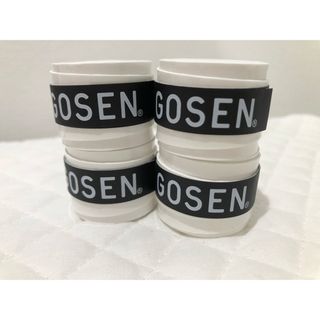 ゴーセン(GOSEN)のGOSEN グリップテープ 4個★迅速発送 白　ゴーセンマイバチ✳︎色変更可(その他)