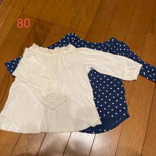 ユニクロ(UNIQLO)の子ども服　長袖　80(Ｔシャツ)