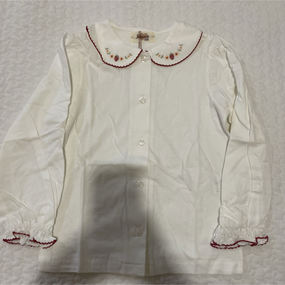 Souris(スーリー)の【未使用】スーリー ブラウス 110 キッズ/ベビー/マタニティのキッズ服女の子用(90cm~)(ブラウス)の商品写真