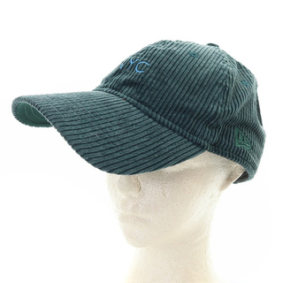 ニューエラー(NEW ERA)のニューエラ コーデュロイキャップ 帽子 ロゴ 緑(キャップ)