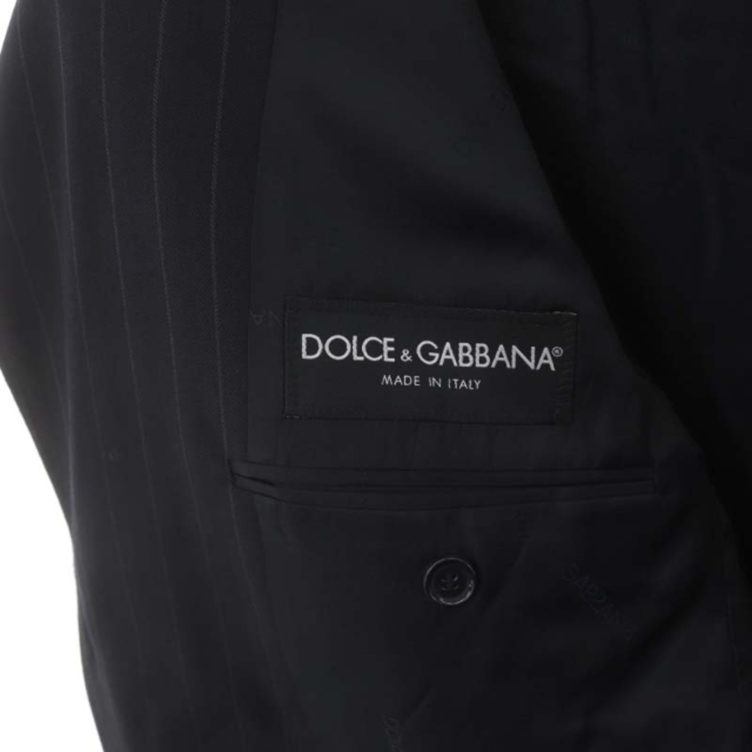 DOLCE&GABBANA(ドルチェアンドガッバーナ)のドルチェ&ガッバーナ ドルガバ ストライプ テーラードジャケット 54 濃紺 メンズのジャケット/アウター(テーラードジャケット)の商品写真