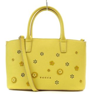 トッカ(TOCCA)のトッカ シェリーボクシートート CHERIE BOXY TOTE  黄色(トートバッグ)