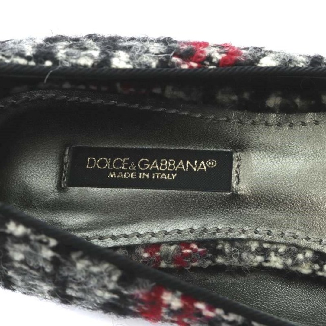 DOLCE&GABBANA(ドルチェアンドガッバーナ)のドルチェ&ガッバーナ パンプス フラット ポインテッドトゥ 35 グレー レディースの靴/シューズ(ハイヒール/パンプス)の商品写真