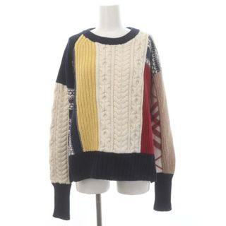 バーバリー(BURBERRY)のバーバリー PATCHWORK CHUNKY KNIT SWEATER セーター(ニット/セーター)