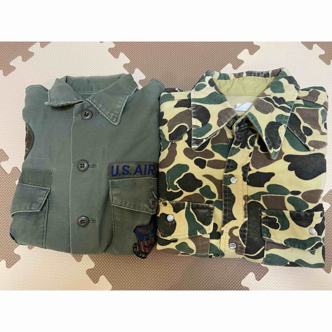 Denim & Supply Ralph Lauren(デニムアンドサプライラルフローレン)のUS AIR FORCEユーティリティシャツ　ウエスタンシャモアクロスシャツ迷彩 メンズのトップス(シャツ)の商品写真