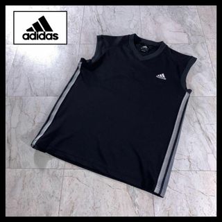 アディダス(adidas)の00s adidas ノースリーブ ゲームシャツ タンクトップ ベスト Y2K(Tシャツ/カットソー(半袖/袖なし))