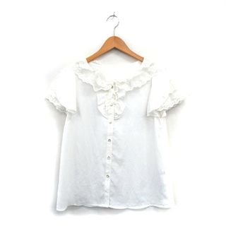 axes femme - アクシーズファム axes femme シャツ ブラウス 半袖 フリル レース