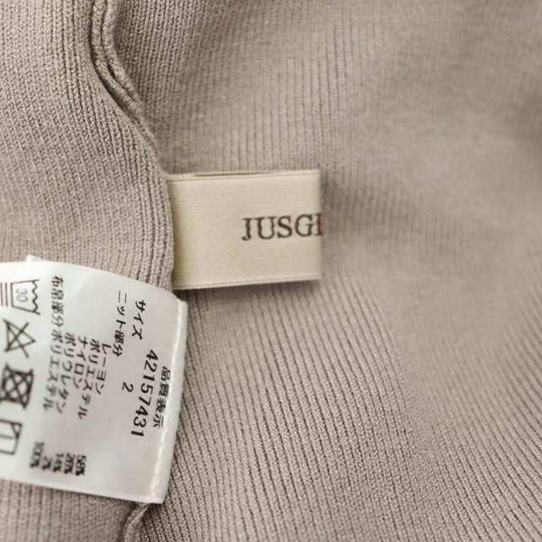 JUSGLITTY(ジャスグリッティー)のジャスグリッティー 22SS ボウタイニット カットソー 切替 長袖 2 レディースのトップス(ニット/セーター)の商品写真