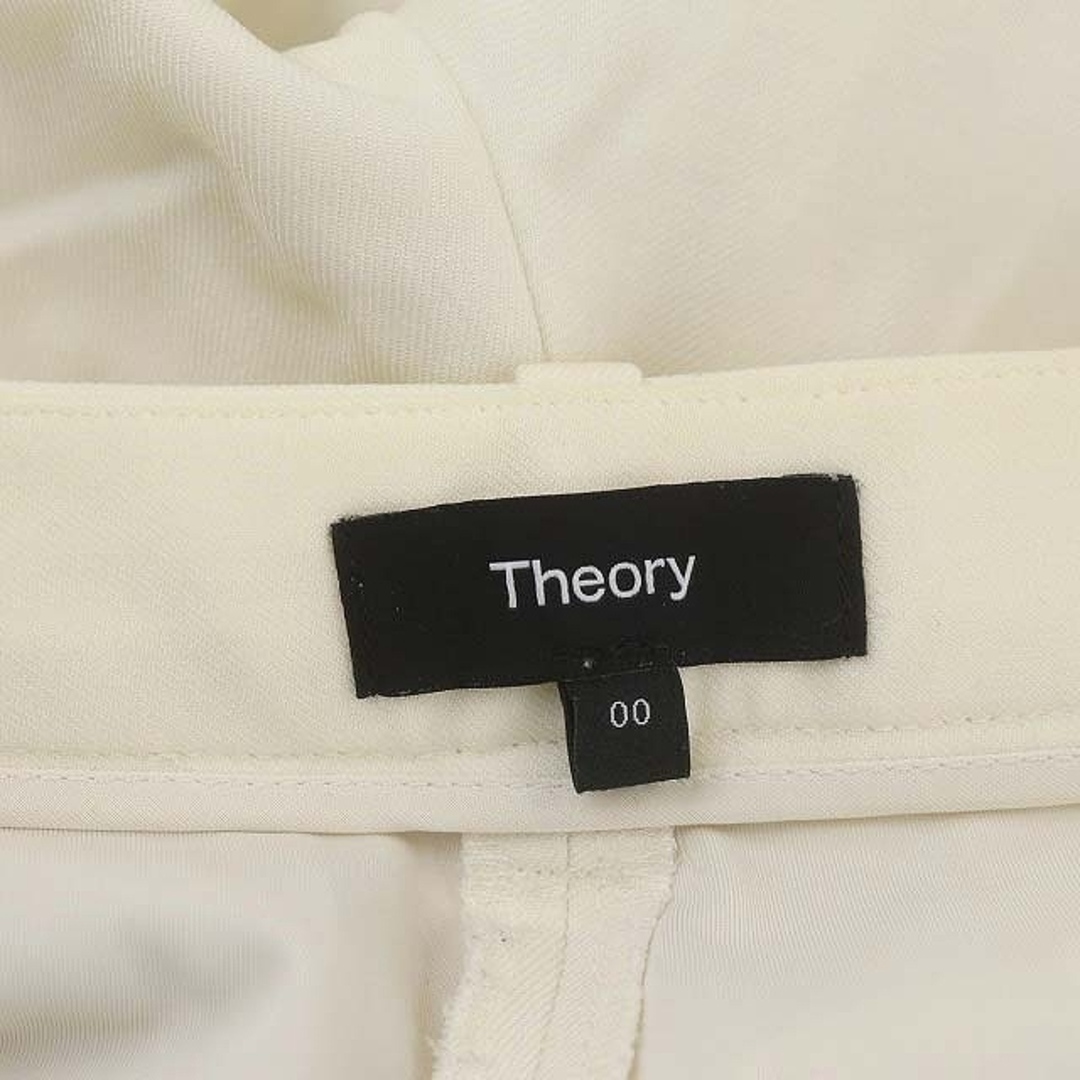 theory(セオリー)のセオリー パンツ スラックス ジップフライ ウール 00 XS オフホワイト レディースのパンツ(その他)の商品写真