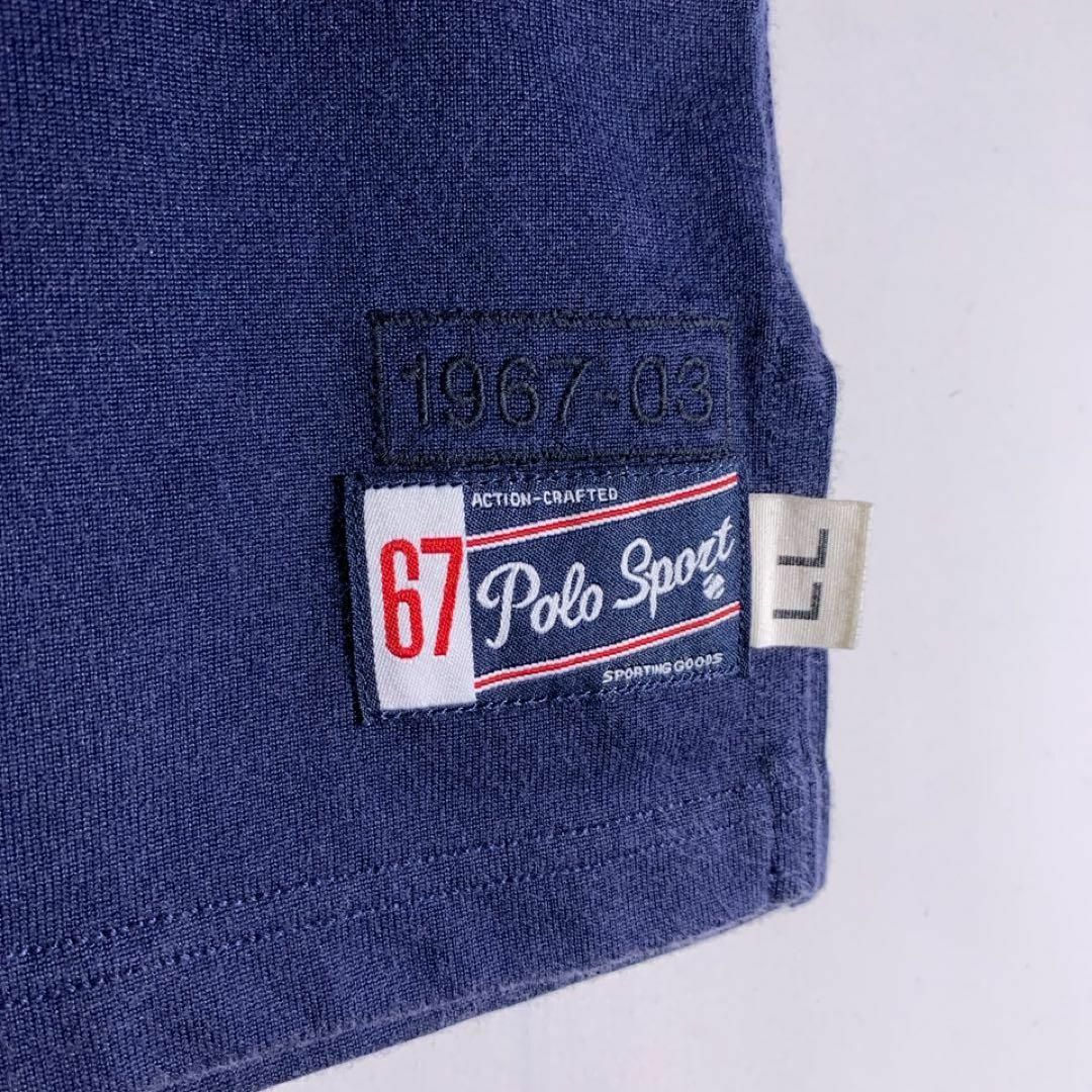 POLO RALPH LAUREN(ポロラルフローレン)の90s 古着 ポロ スポーツ バスケ ユニフォーム タンクトップ ネイビー XL メンズのトップス(Tシャツ/カットソー(半袖/袖なし))の商品写真