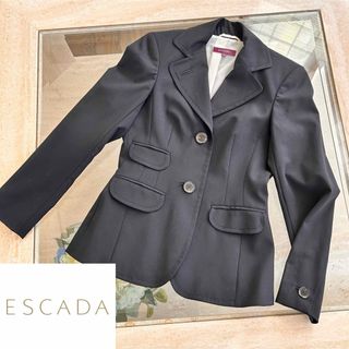 ESCADA - ESCADA  エスカーダ　ジャケット　テーラードジャケット　ブラックフォーマル