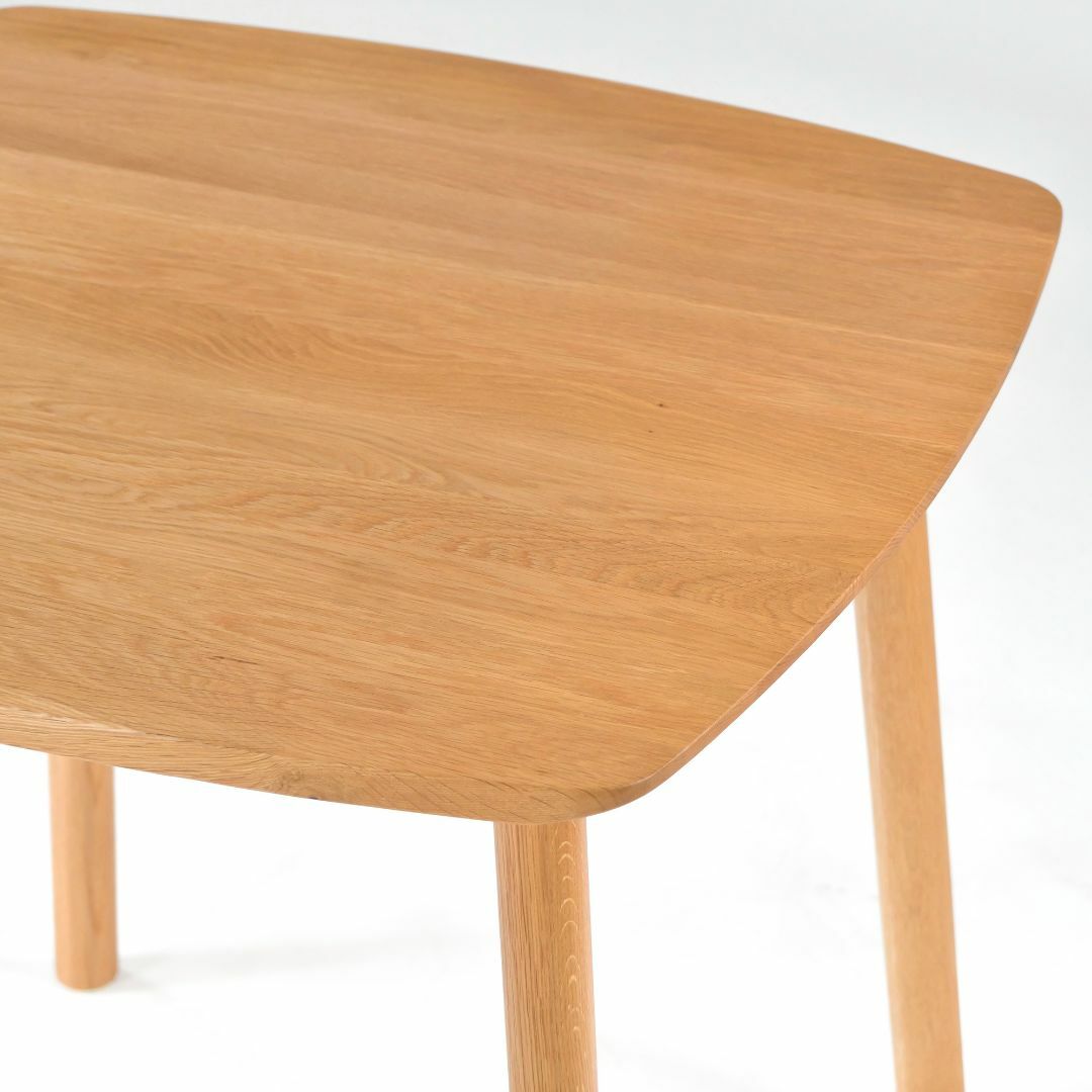 unico(ウニコ)のダイニングテーブル ウニコ unico SOLK ソルク w80 オーク材 オイル仕上げ 北欧デザイン ナチュラルモダン シンプル インテリア/住まい/日用品の机/テーブル(ダイニングテーブル)の商品写真