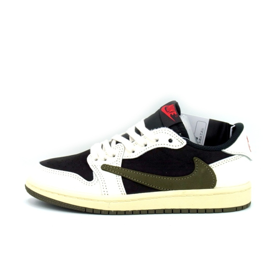 NIKE(ナイキ)のナイキ NIKE × トラヴィス スコット Travis Scott ■ 【 WMNS AIR JORDAN 1 LOW OG Medium Olive DZ4137 106 】 ウィメンズ エア ジョーダン 1 ロー ミディアム オリーブ スニーカー　f21504 メンズの靴/シューズ(スニーカー)の商品写真