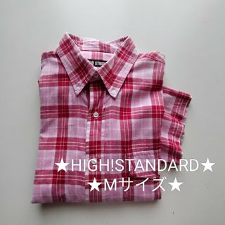 ハリウッドランチマーケット(HOLLYWOOD RANCH MARKET)のHIGH!STANDARD★インド製チェックシャツ★USED★Ｍ★(シャツ)